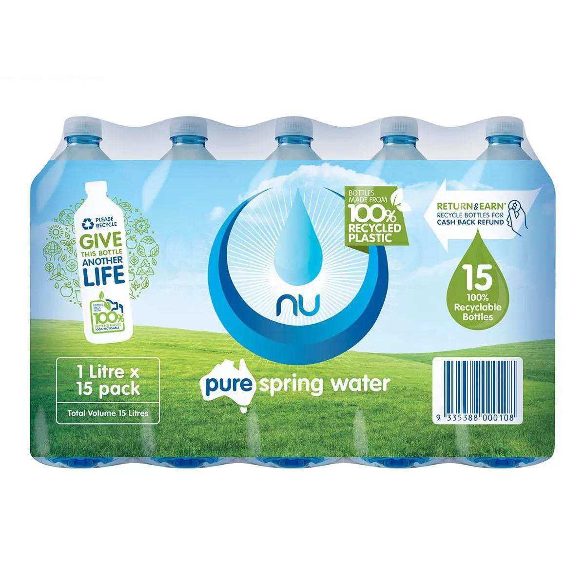 【美式賣場】Nu-Pure泉水1L(1lx15瓶)