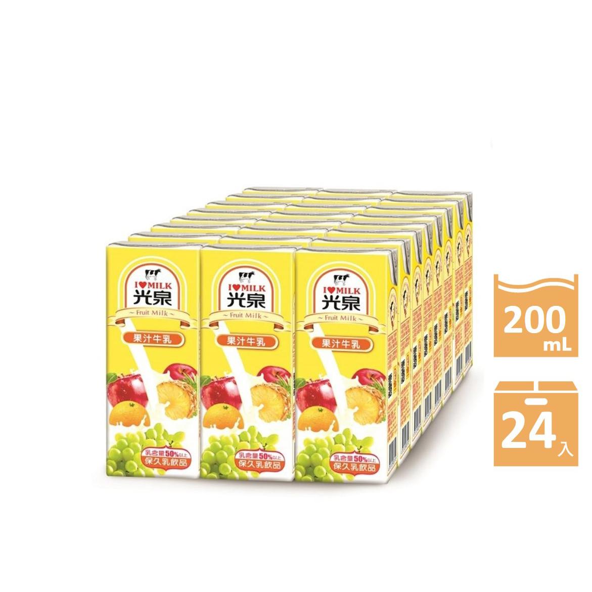 【光泉】箱購光泉果汁調味乳(200mlx24)