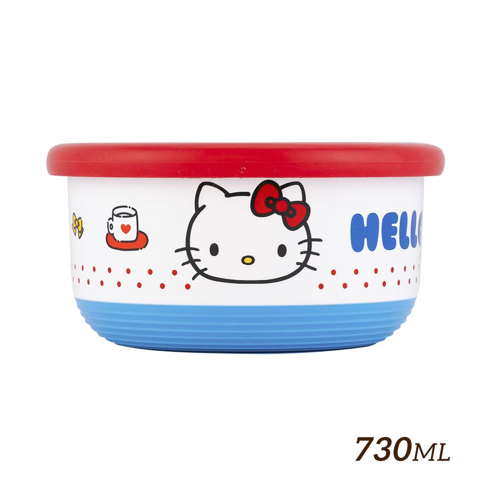 【HOUSUXI】三麗鷗Hello Kitty不鏽鋼雙層隔熱碗730ml＜售價已折＞