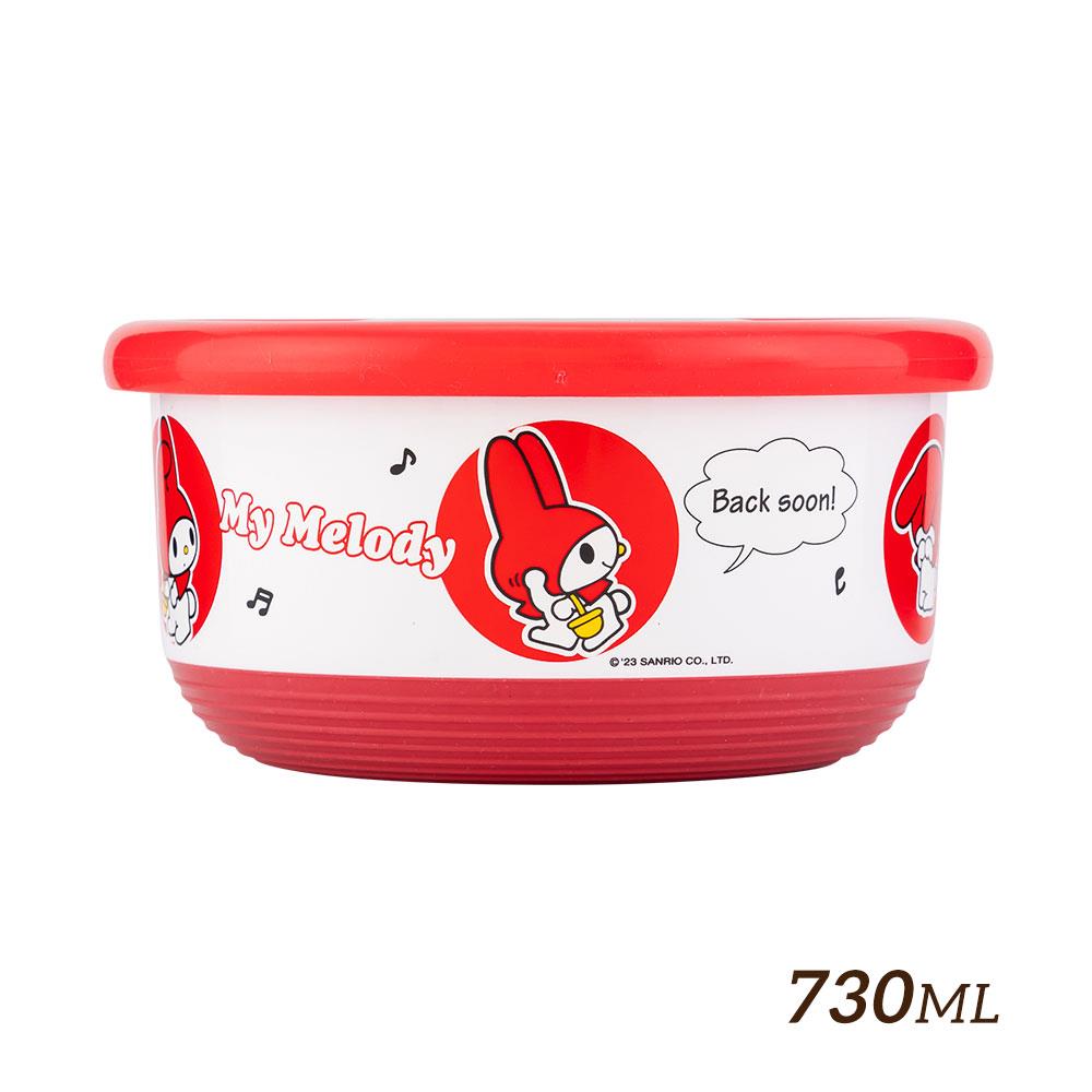 【HOUSUXI】三麗鷗美樂蒂不鏽鋼雙層隔熱碗730ml＜售價已折＞