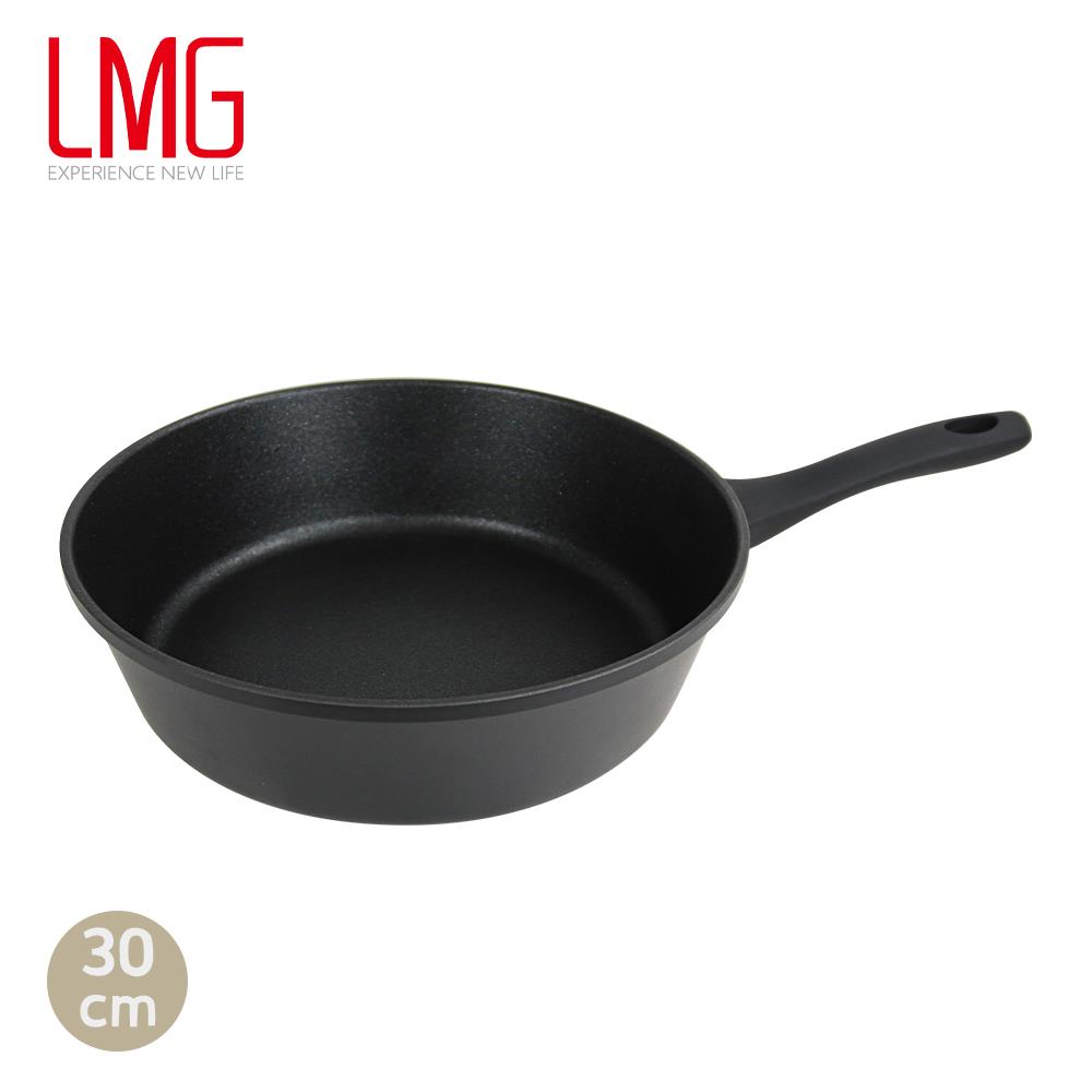 【LMG】黑曜石極耐磨深炒鍋30cm(1入)