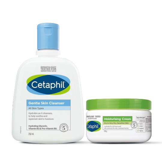孫芸芸代言【Cetaphil 舒特膚】溫和潔膚乳 250ml+長效潤膚霜 250g
