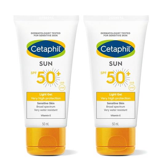 孫芸芸代言【Cetaphil 舒特膚】高效防曬凝露SPF50+‧UVA/UVB 50mL x2(美國皮膚科及小兒科醫師推薦品牌)