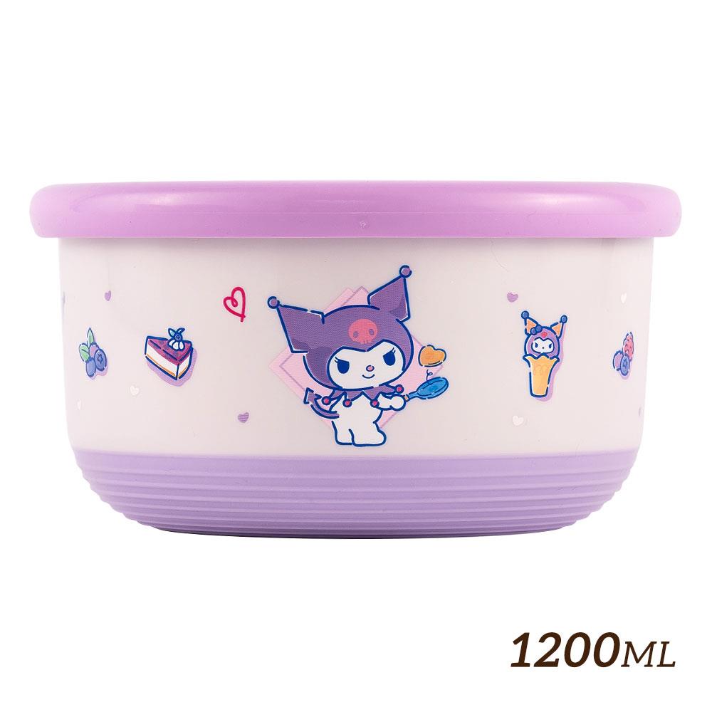 【HOUSUXI】三麗鷗酷洛米不鏽鋼雙層隔熱碗1200ml＜售價已折＞