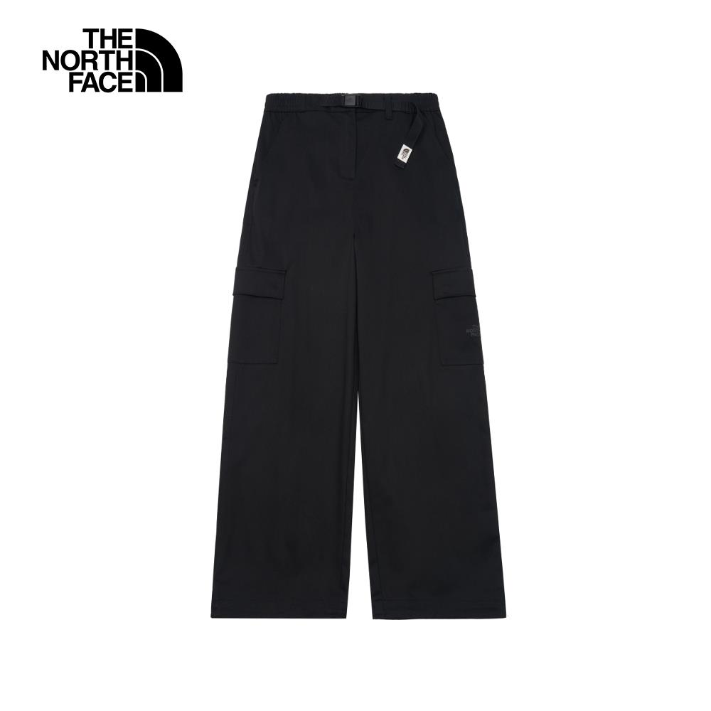 【特降】The North Face北面女款UPF黑色吸濕排汗防曬可調節褲腰休閒褲|88S3JK3