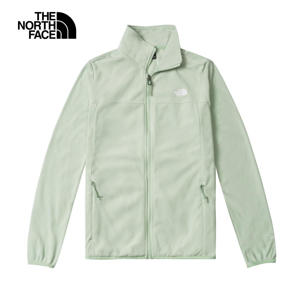 【零碼特降】The North Face北面女款綠色舒適保暖立領抓絨外套｜81SRI0G