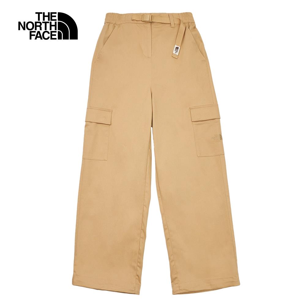 【特降】The North Face北面女款UPF卡其色吸濕排汗防曬可調節休閒褲｜88S3LK5