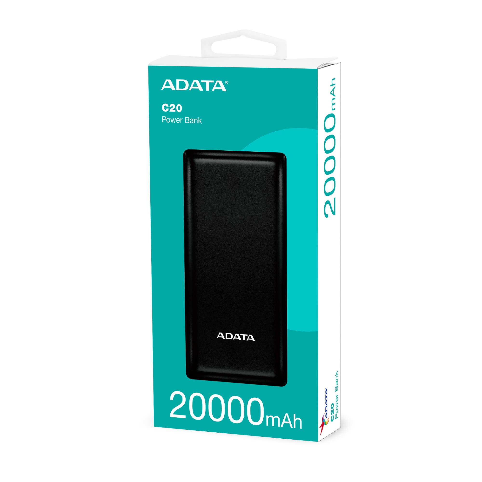 【ADATA】威剛LED充電燈行動電源(Type-C/20000mAh))