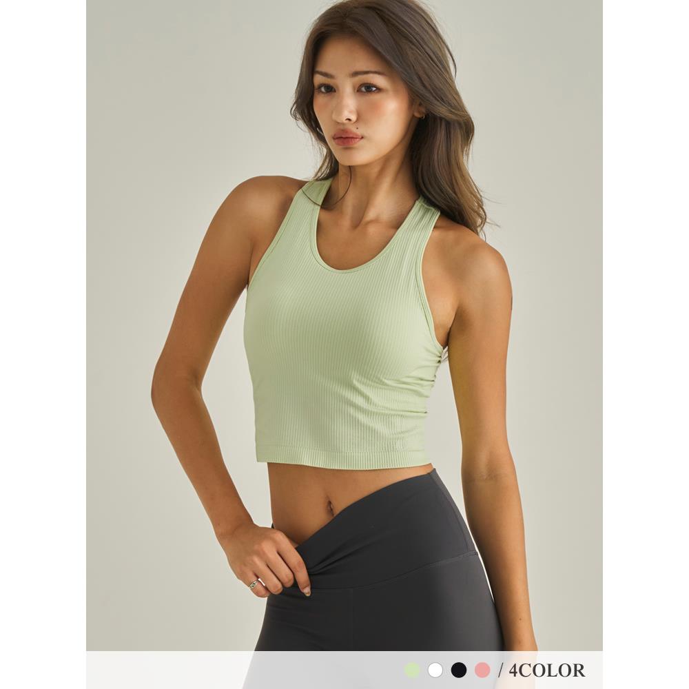 3D無縫自由高彈運動小長版運動內衣中強度seamless knit-四色VCstyle3615814