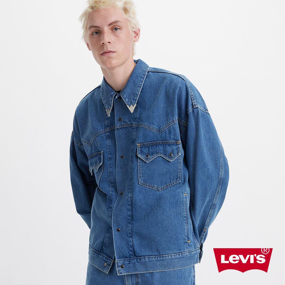 Levis 男款 西部牛仔外套 / 復古釘扣 / 金屬領尾夾 熱賣單品