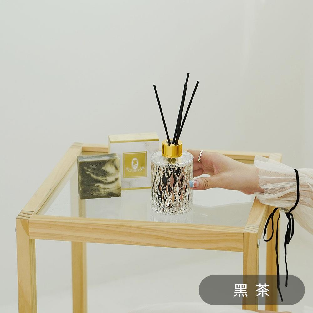【GLORY】舒緩好眠 水竹擴香精油＋手工皂 香氛禮盒 （黑茶）