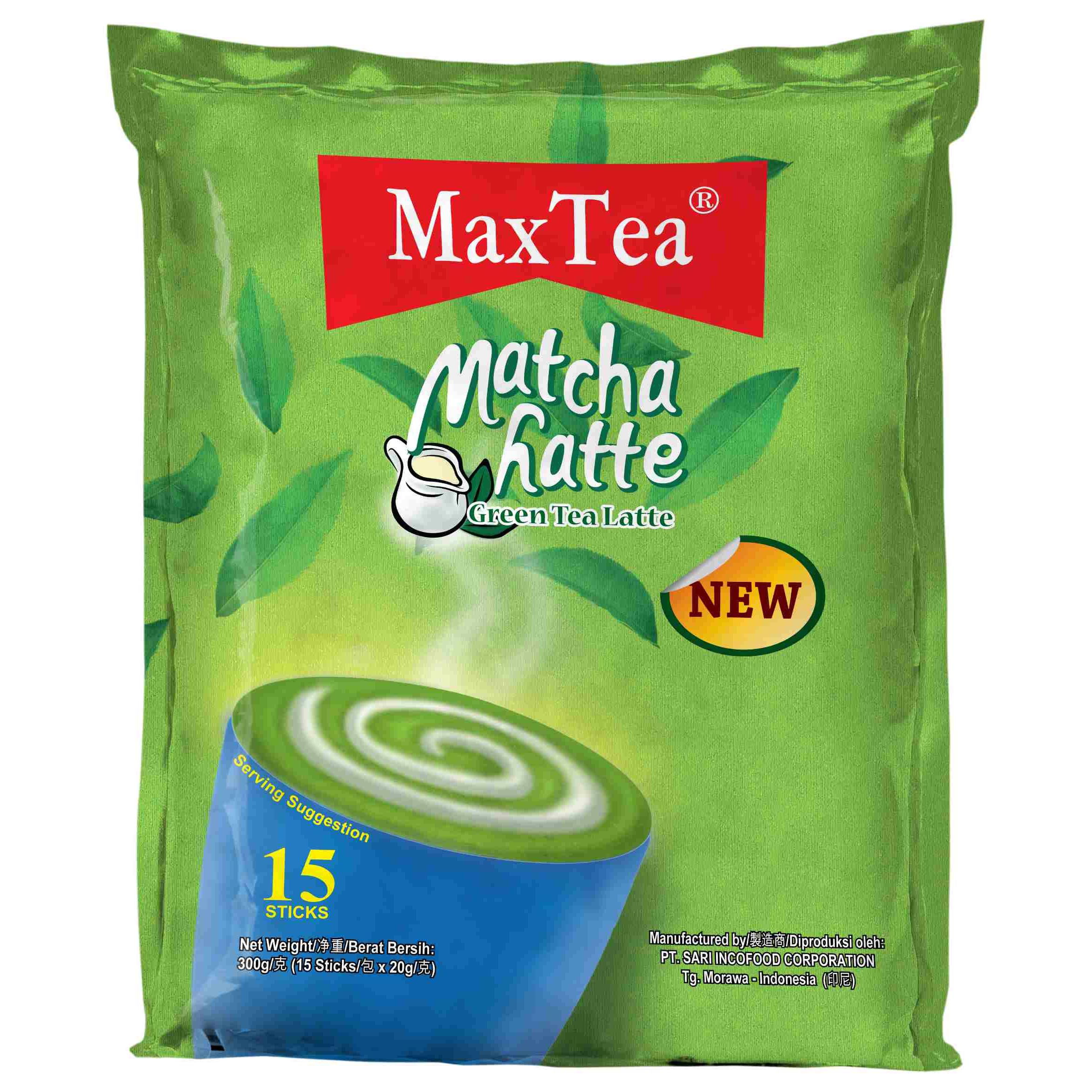 【MaxTea】MaxTea 抹茶拿鐵 15入(300gx1 (20gx15包))