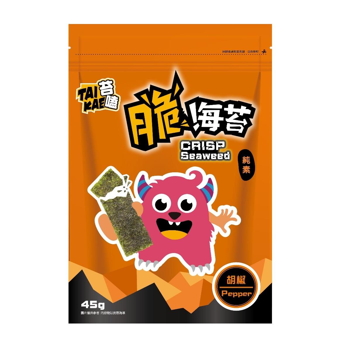 【苔嗑】脆海苔-胡椒口味(45g/包)(效期至2024/11/26)