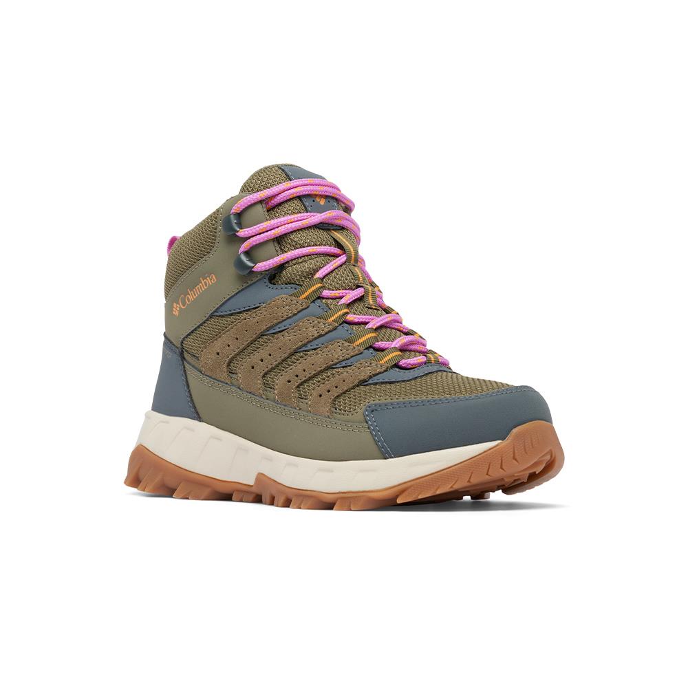 Columbia哥倫比亞 女款- Omni-Tech防水高筒登山鞋軍綠色 - STRATA TRAIL™ MID WP  UYL86510AG/IS