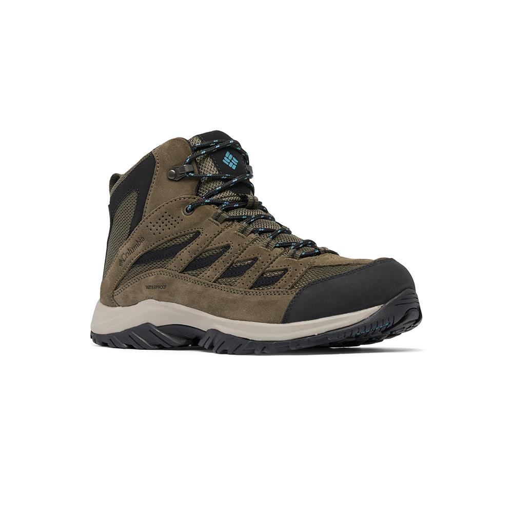 Columbia哥倫比亞 男款- Omni-Tech防水高筒登山鞋軍綠 - CRESTWOOD™ MID WATERPROOF WIDE UBI53710AG/IS