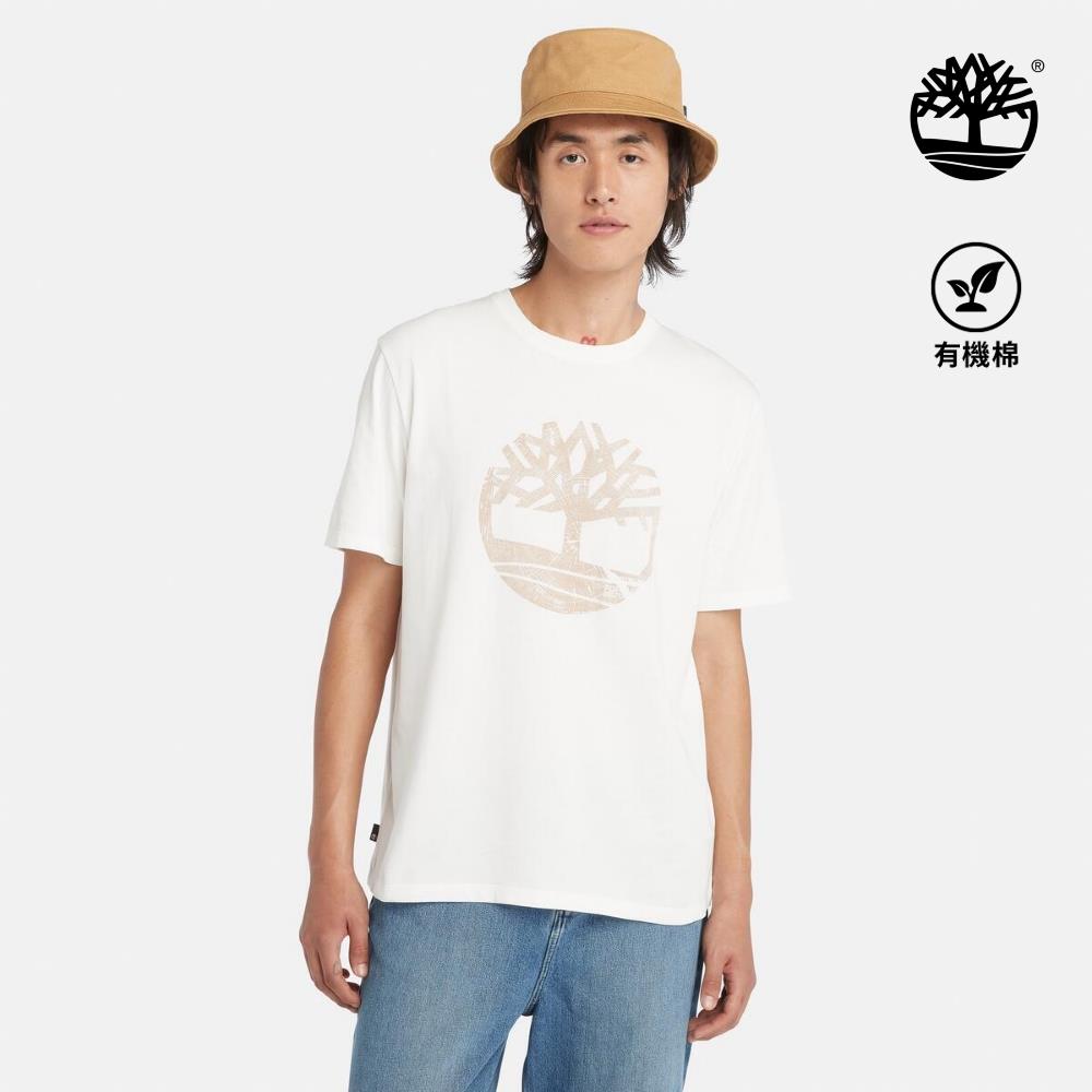 Timberland 男款灰白色LOGO短袖T恤|A42RFCR3