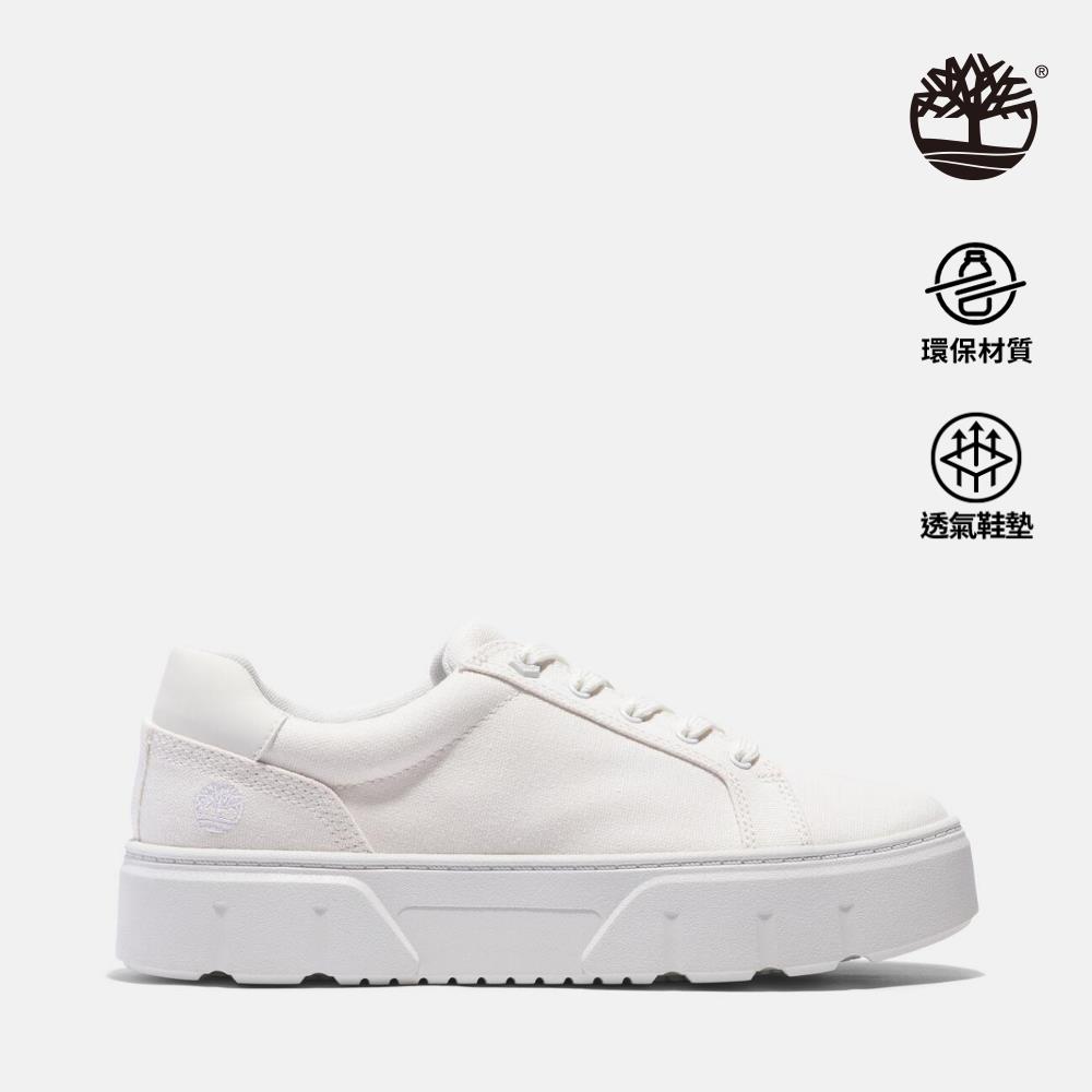 Timberland 女款白色低筒休閒鞋|A5ZHGET7