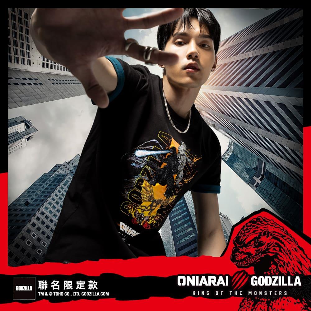 第二彈【GODZILLA 最後倒數↘聯名款8折】哥吉拉經典角色短TEE - BLUE WAY 鬼洗い
