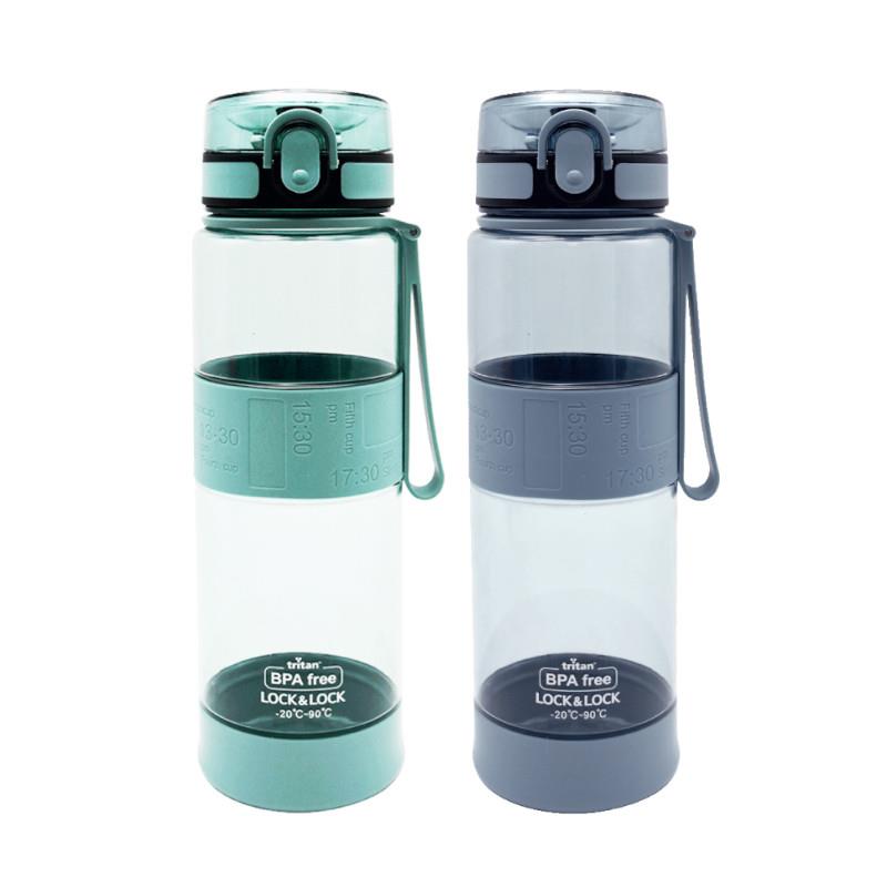 樂扣樂扣 優質矽膠提帶水壺(900ml)-莫蘭迪綠/莫蘭迪藍