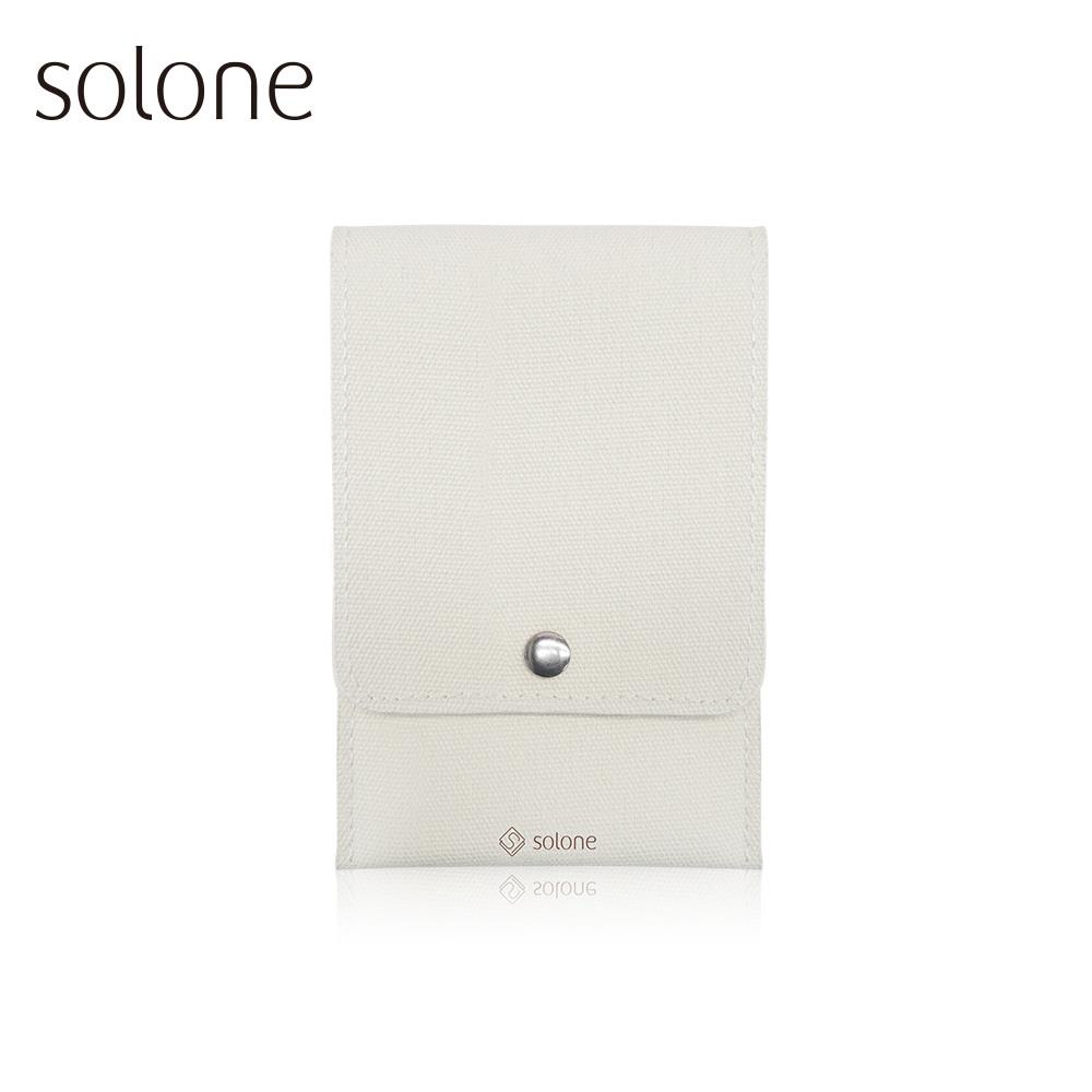Solone Glamorous Mode Makeup Bag/ Cream white