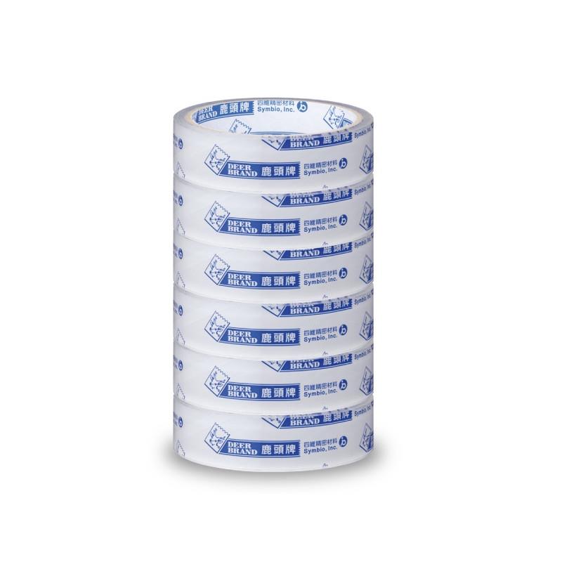 鹿頭牌 超透明優韌膠帶 24mmX40Y(6入)