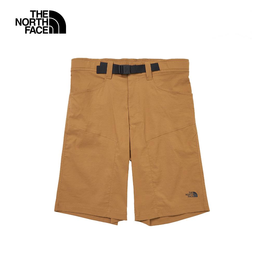 The North Face北面男款棕色吸濕排汗可調節腰帶舒適休閒短褲｜8AV6173