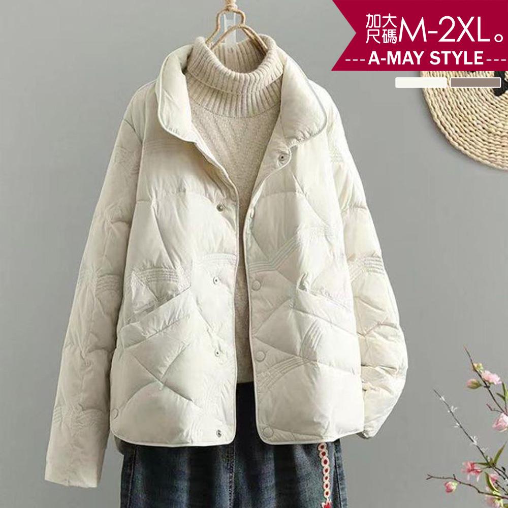 加大碼 外套 日韓設計加厚保暖羽絨棉外套(M-2XL)【XHA22W71】＊艾美時尚(現 預)