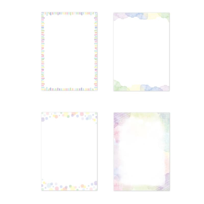 水彩風 列印紙 A4-虹彩/渲染/泡泡/幻彩