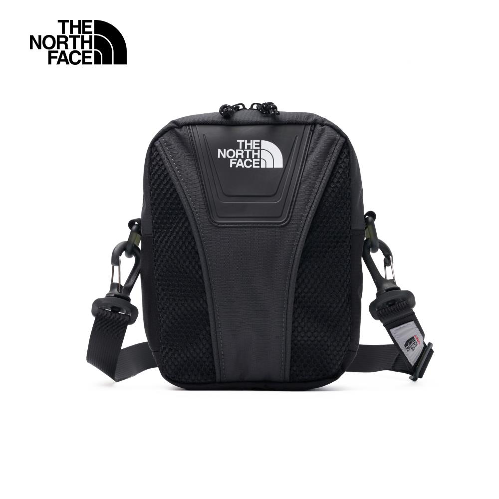 The North Face北面男女款黑色防潑水可調節腰帶休閒單肩包｜87GFKT0