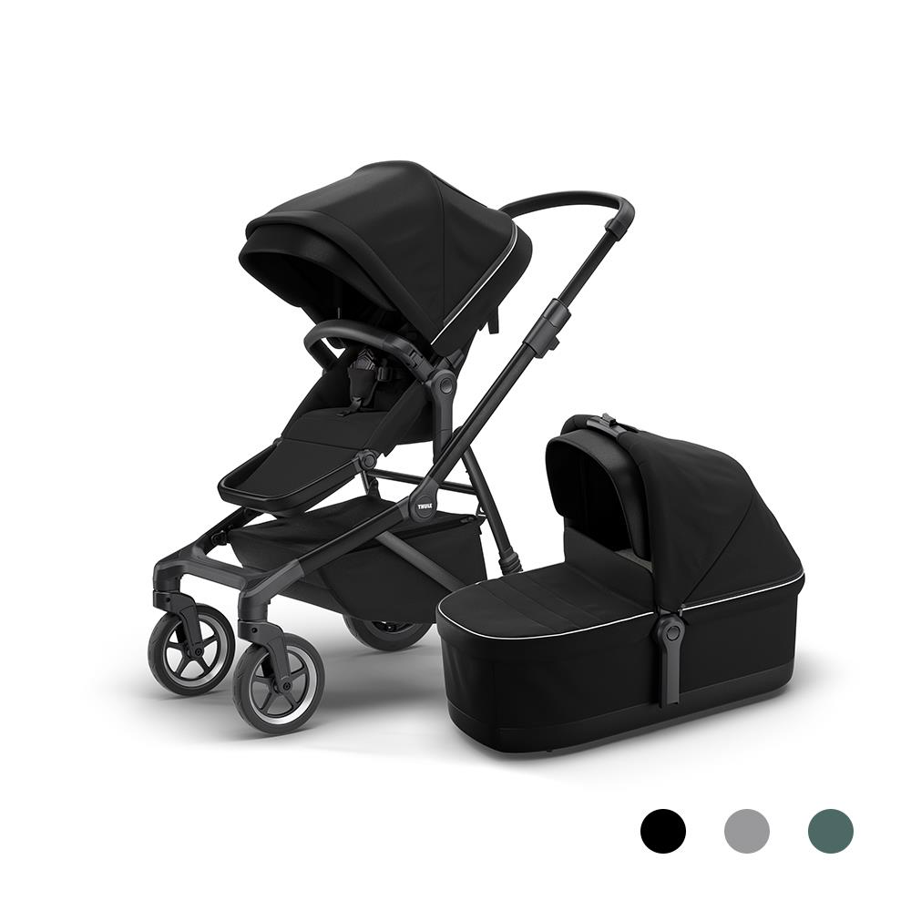 THULE SLEEK 系列嬰兒推車+嬰兒睡籃組