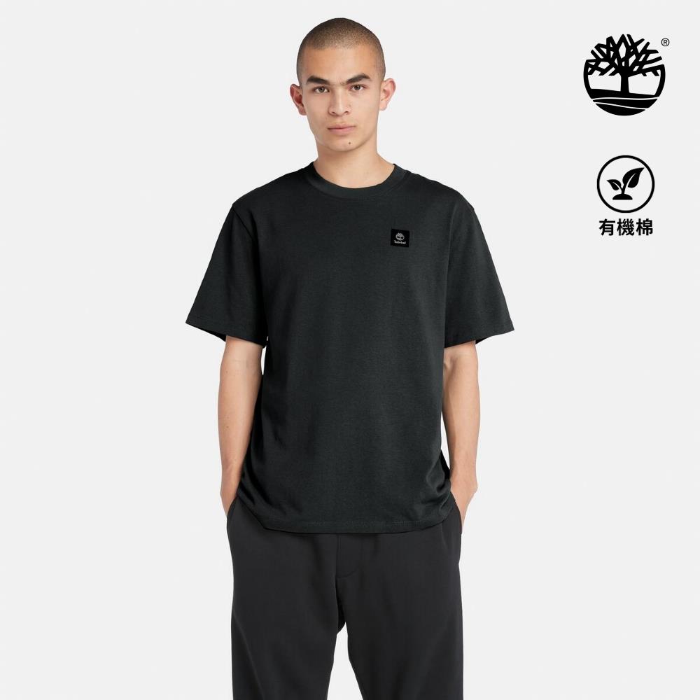 Timberland 男款黑色徽章LOGO短袖T恤|A42P5001