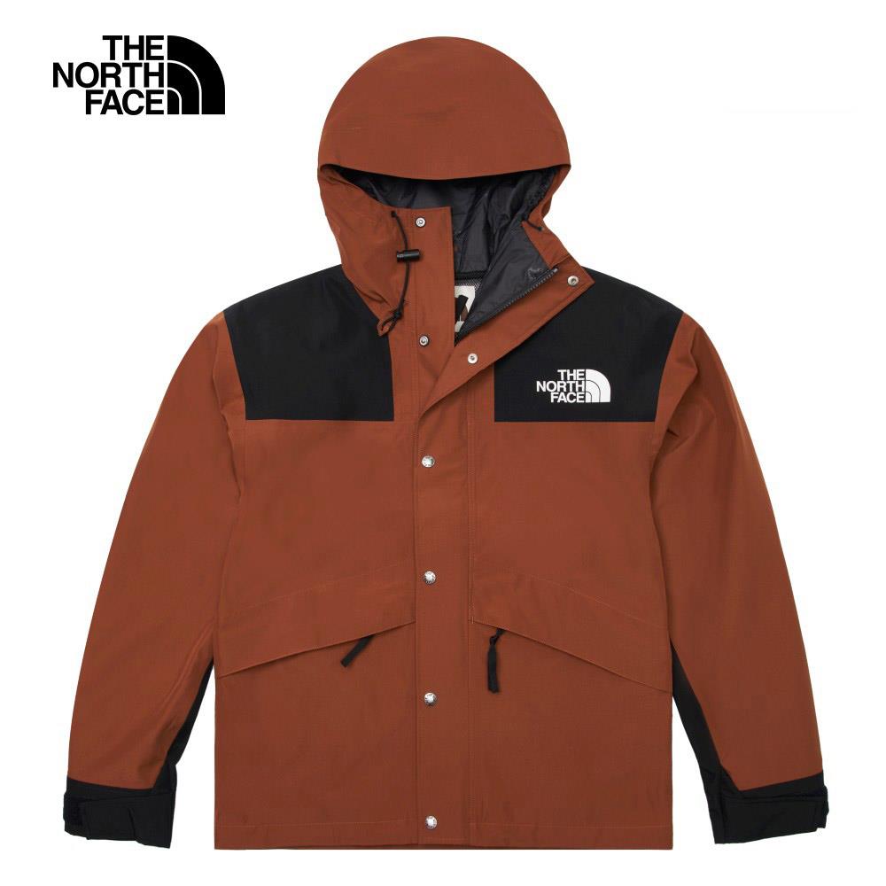 【經典ICON】The North Face北面男款紅棕色DWR防潑水衝鋒衣｜5J5NQHO
