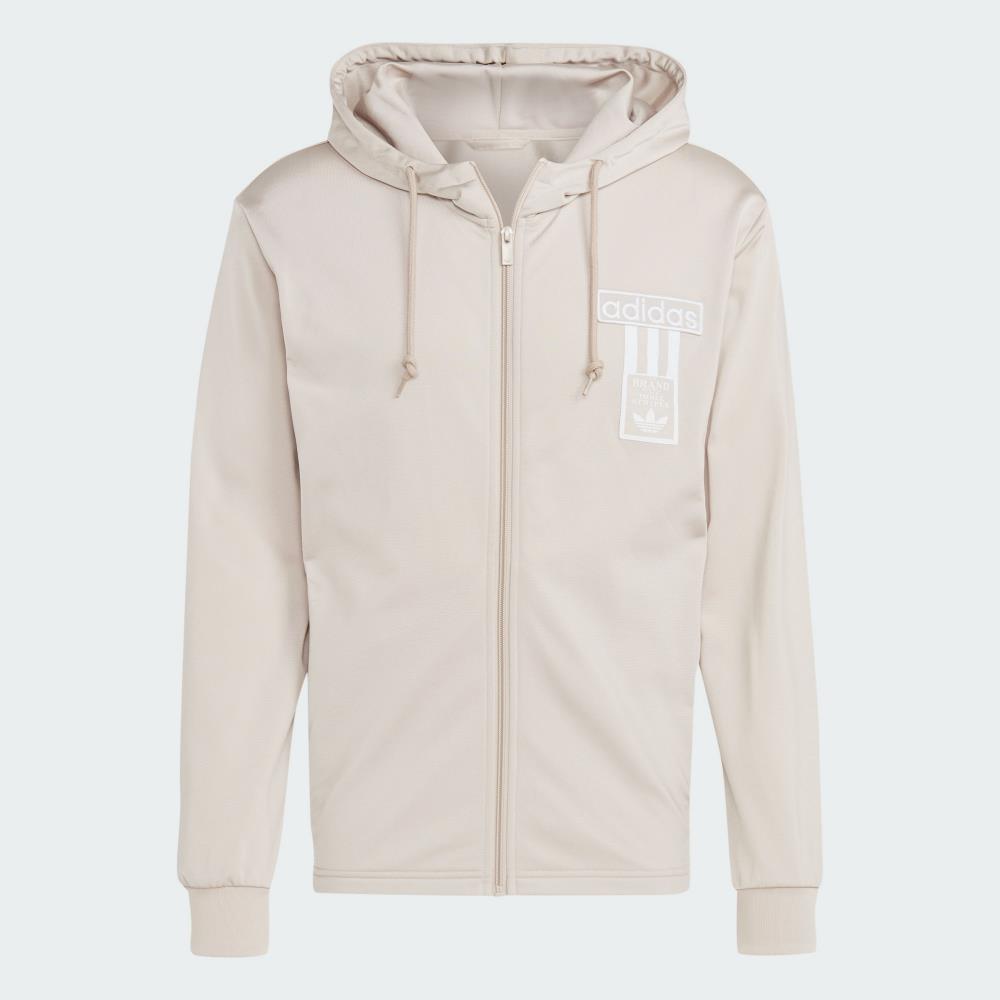 Adidas originals adibreak longline full zip hoodie in clearance beige