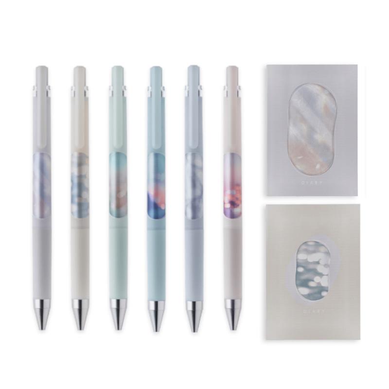 (限量)PILOT百樂 窗景音樂系列-Juice up超級果汁筆(0.4mm)套組+B5手帳本組(灰/米)