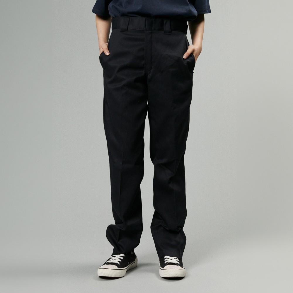 Dickies女款黑色874抗皺材質寬版褲耳工裝長褲|DK012996BLK
