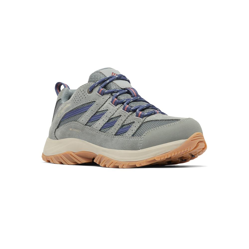 Columbia哥倫比亞 女款- Omni-Tech防水登山鞋灰綠色 - CRESTWOOD™ WATERPROOF WIDE  UBK53720GG/IS