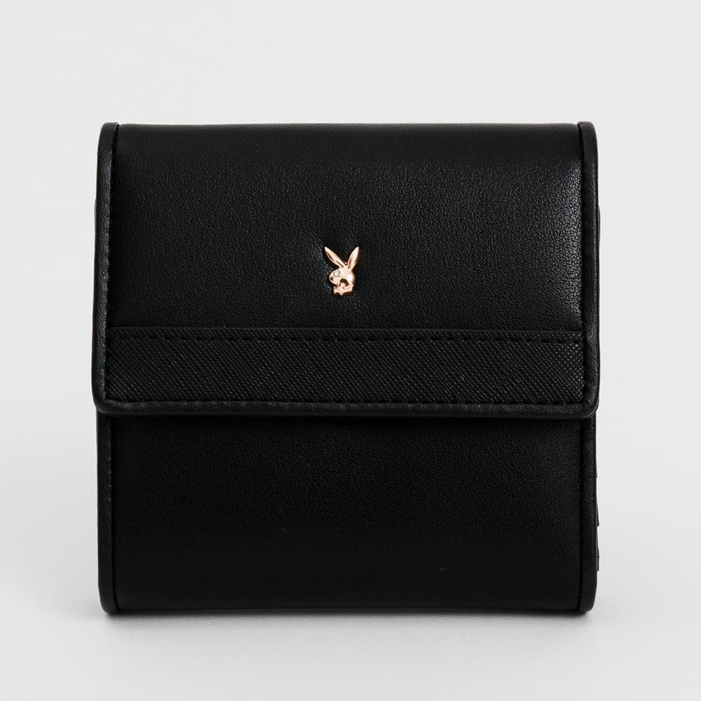 ⚡夏季應援 BIG SALE｜PLAYBOY  短夾  Bliss系列 - 黑色(522-5812-09-2)