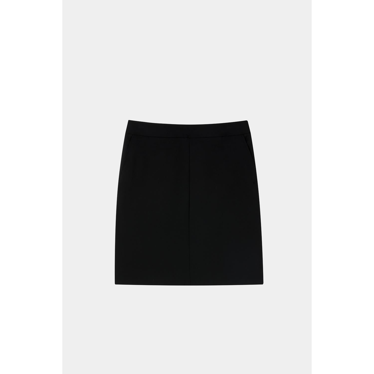 SST&C Black Fitted Skirt | 7462403001  (Outlet)