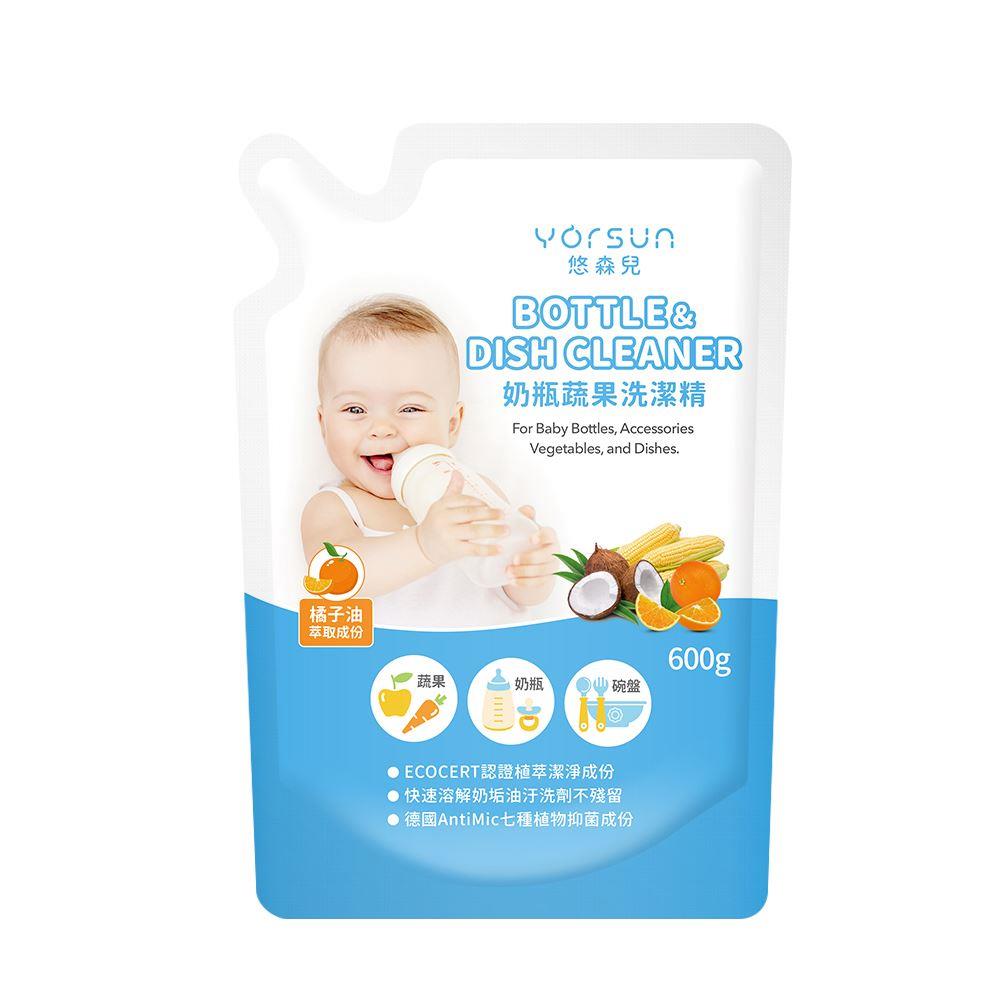 【悠森兒】奶瓶蔬果洗潔精補充包(600g/包)