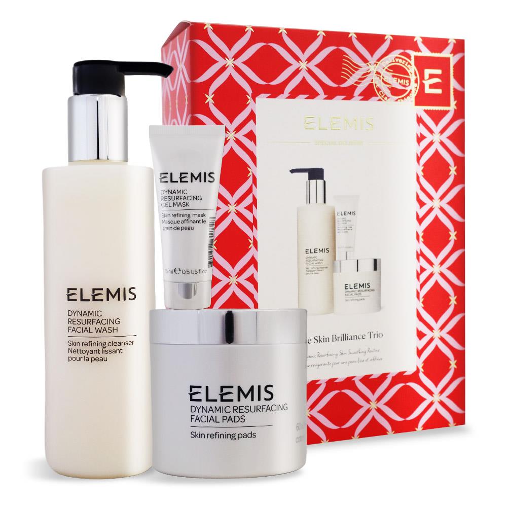 【ELEMIS】煥膚亮顏禮盒-國際航空版([洗面乳200ml+潔膚片60片+凝膠面膜15ml])