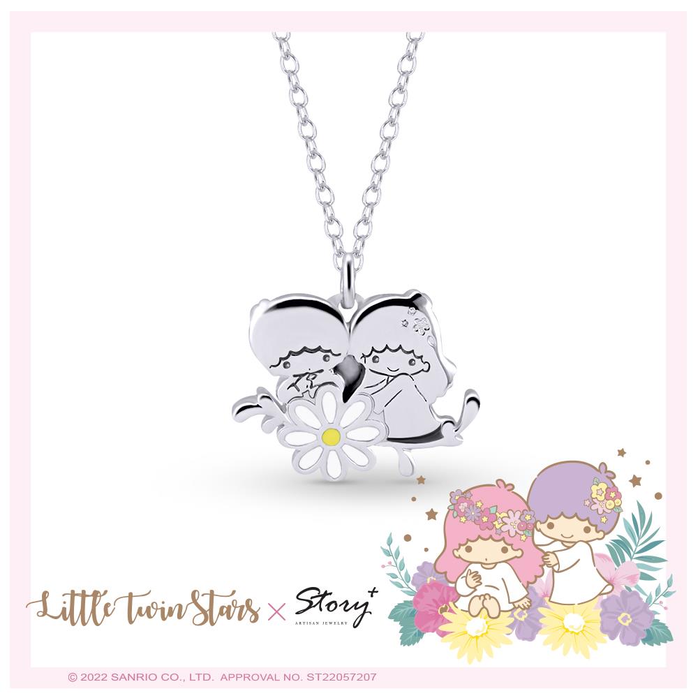 【STORY故事銀飾】雙子星小雛菊系列小雛菊純銀項鍊(KikiLala)