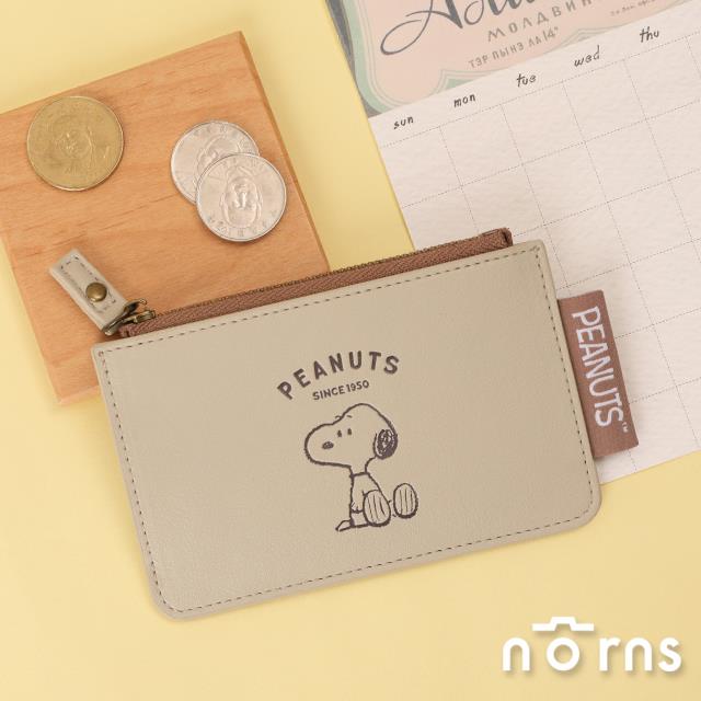 Peanuts史努比票夾零錢包- Norns Original Design Snoopy正版授權 票卡零錢包