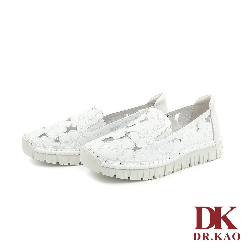 【DK 氣墊鞋】優雅繡花氣墊女鞋 71-4232-50 白色