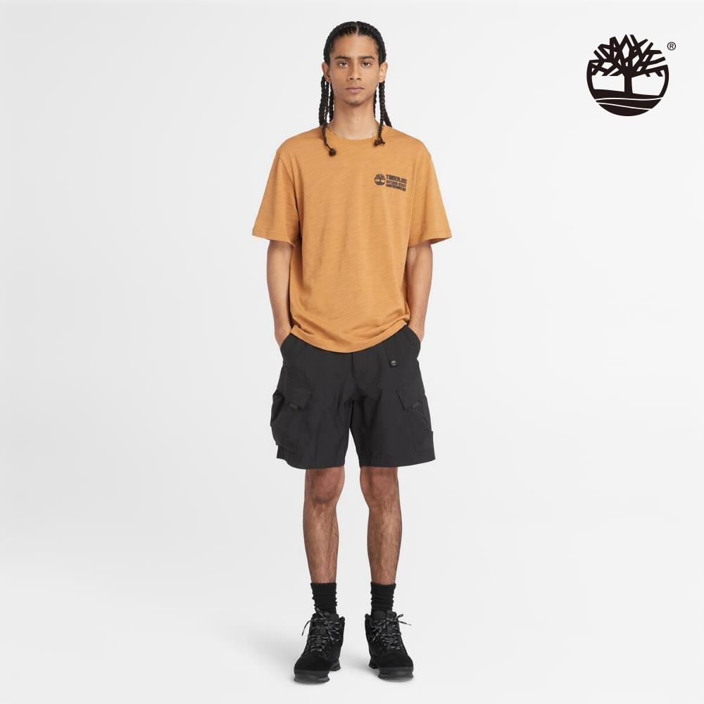 Timberland 男款黑色彈性短褲|A6VAJ001