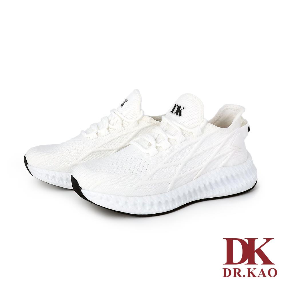 【DK 氣墊鞋】3D流線飛織氣墊女鞋 73-4201-50 白色