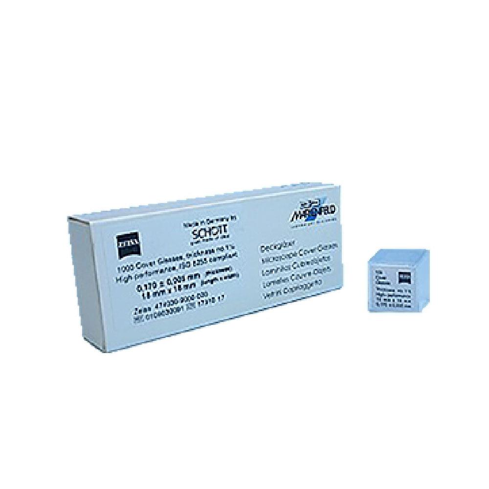 ZEISS 蔡司 原廠蓋玻片1000pcs/box (100pcs/每小盒10入)(台灣總代理公司貨)