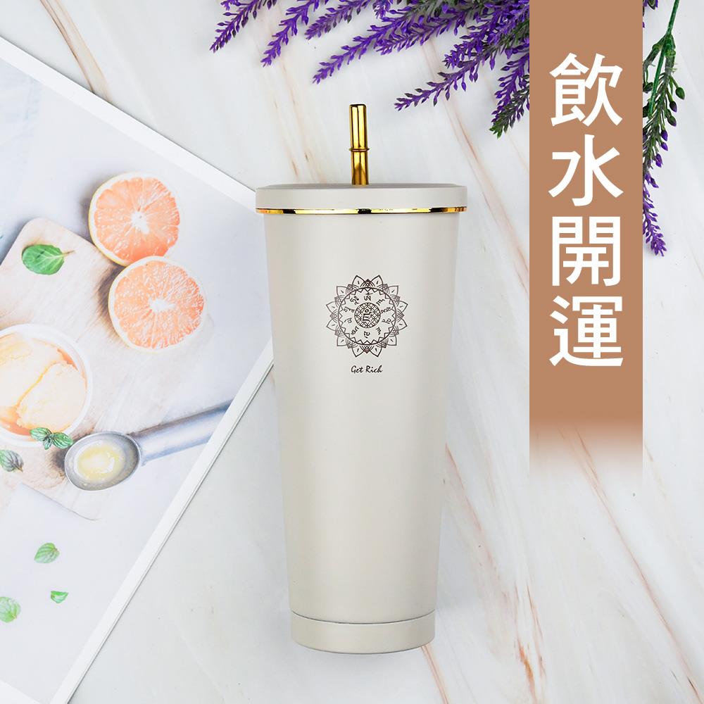 招財可可不鏽鋼保冰（溫）杯－【招財、淨化、去病】