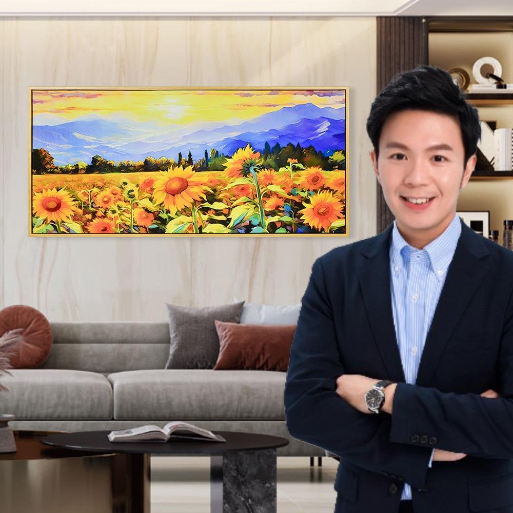 財氣向陽風水畫－【化煞、消災、招財】