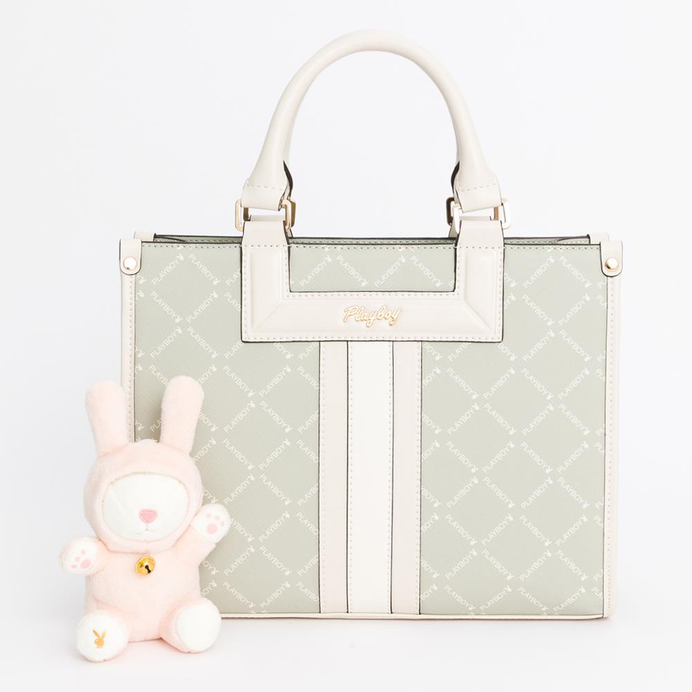 PLAYBOY  手提包附長背帶 Lucky Bunny系列 - 綠色(541-0201-40-6)