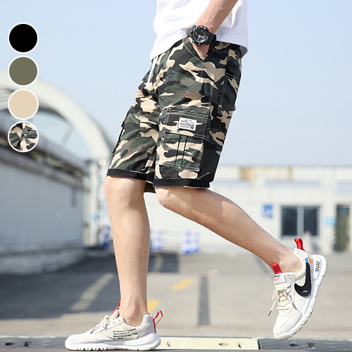 短褲 美式休閒街頭短褲 大口袋 日系 韓系 街頭 古著 復古 迷彩 加大尺碼 台灣出貨【NZ1MZ866】